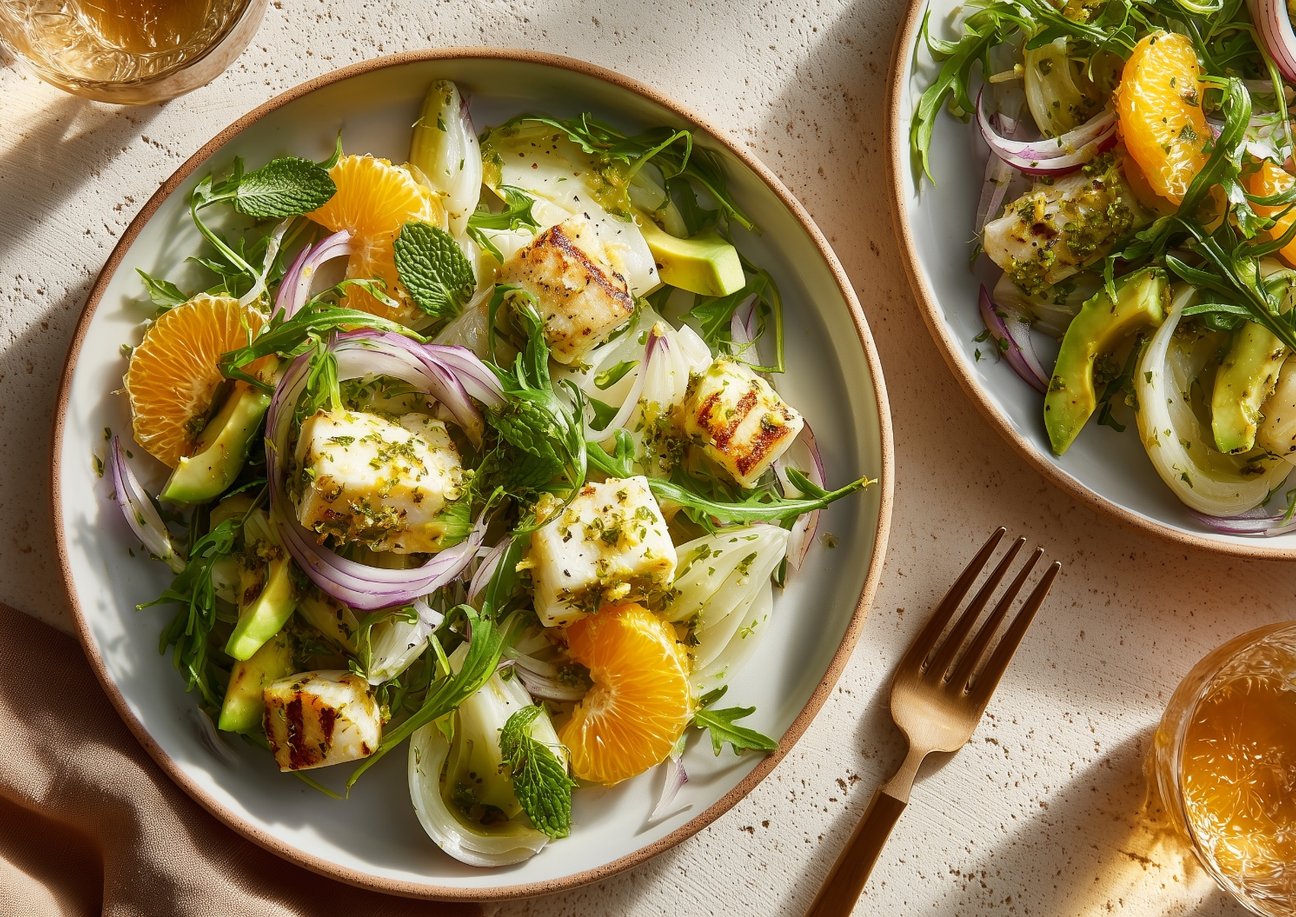 Fennel and Orange Salad with Cod