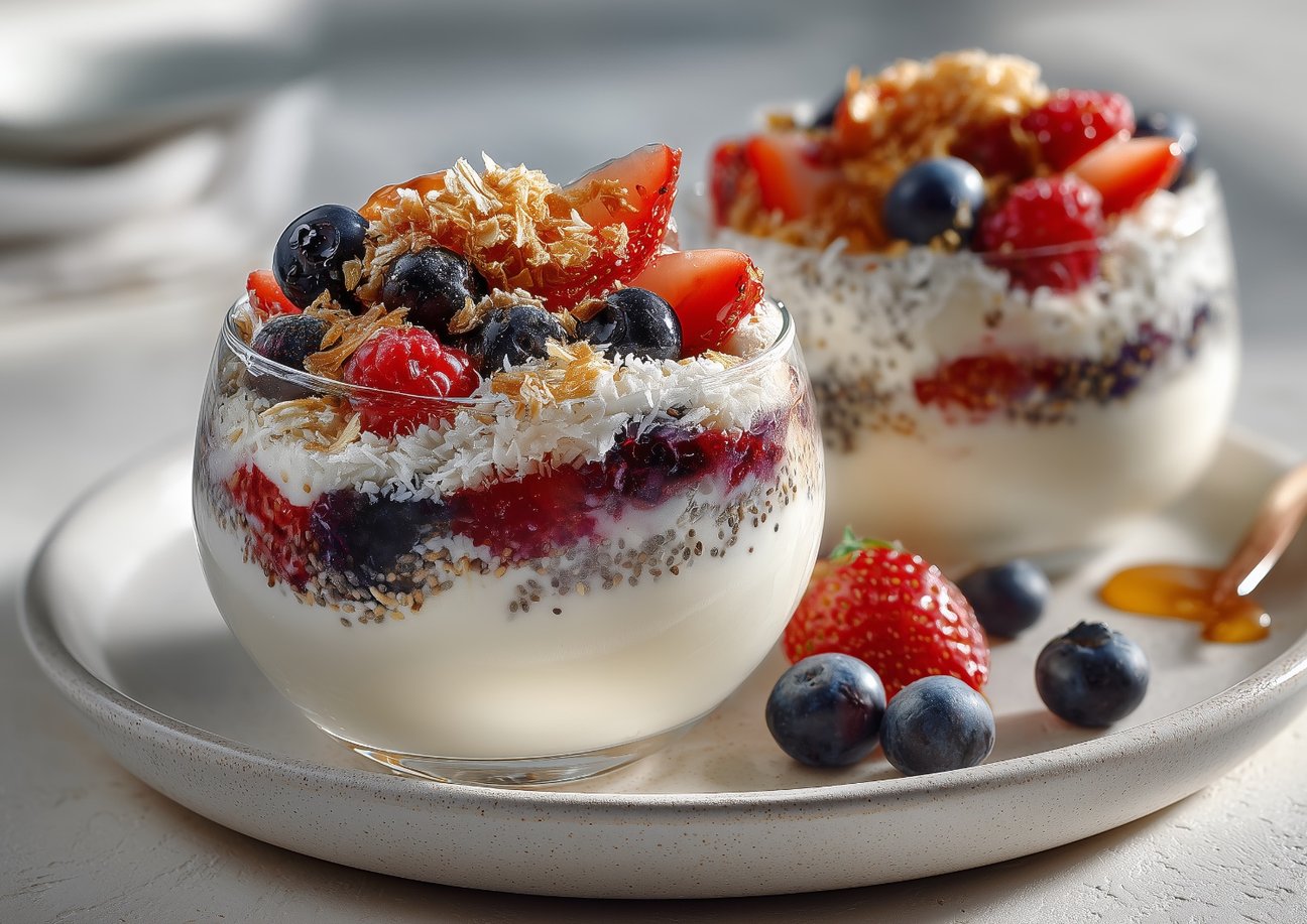 Berry Coconut Yogurt Parfait